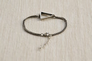 Women bracelet with silver Triangle charm, chain bracelet - shani-adi-jewerly
