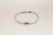 Men's bracelet with silver shell charm - shani-adi-jewerly
