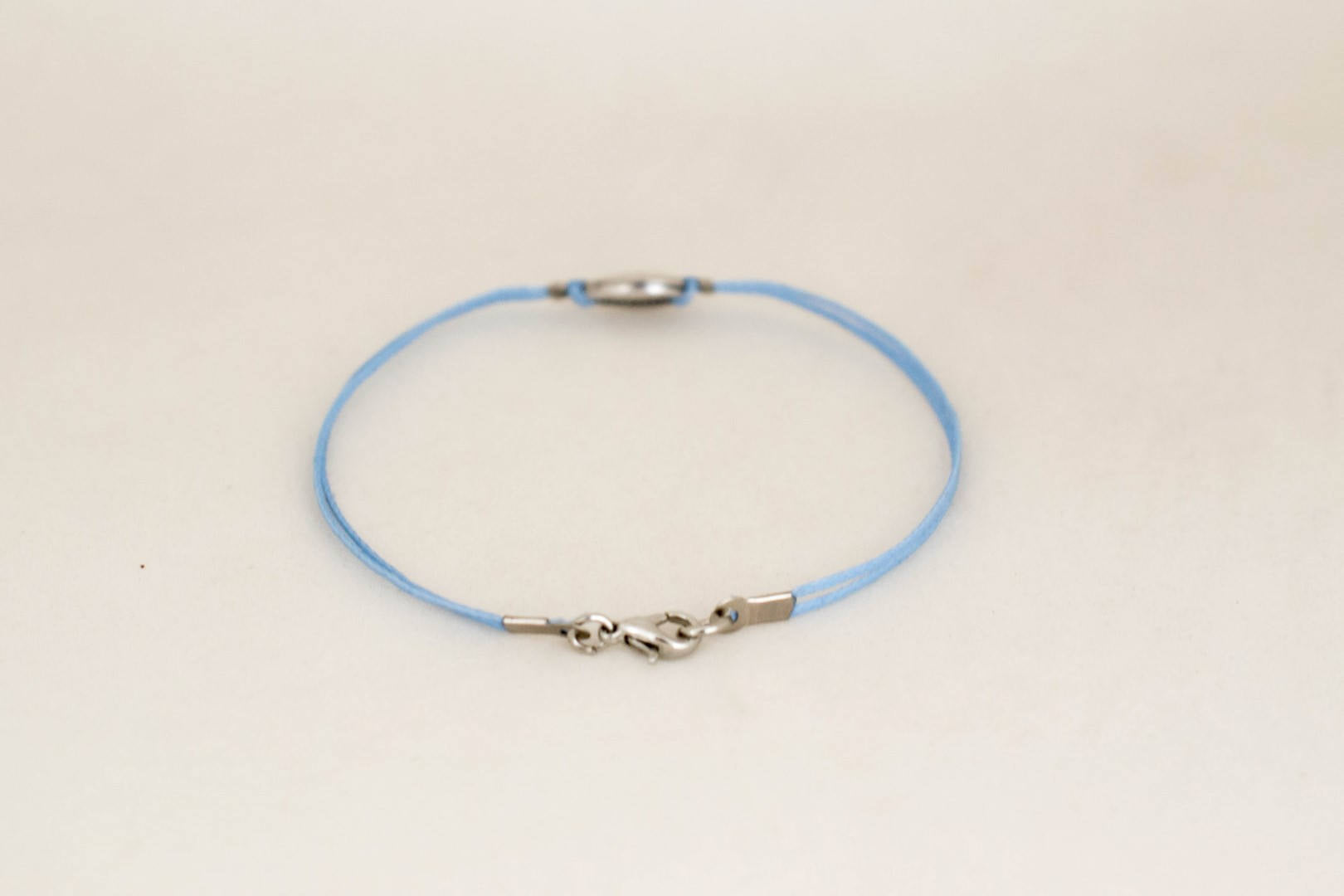 Men's bracelet with silver shell charm - shani-adi-jewerly