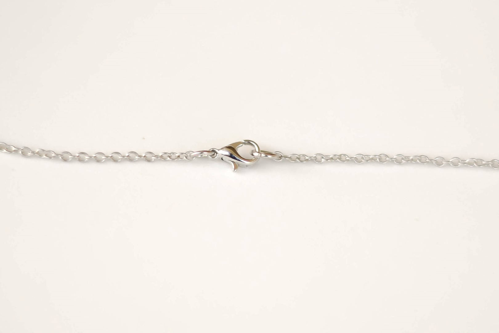 Stainless steel chain necklace for men, circle pendant - shani-adi-jewerly