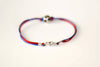 Red and blue soccer bracelet for men - shani-adi-jewerly