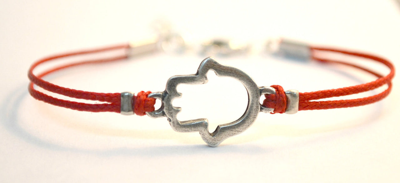 Red Kabbalah Hamsa bracelet, women's jewelry - shani-adi-jewerly
