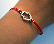 Red Kabbalah Hamsa bracelet, women's jewelry - shani-adi-jewerly