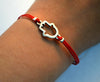 Red Kabbalah Hamsa bracelet, women's jewelry - shani-adi-jewerly