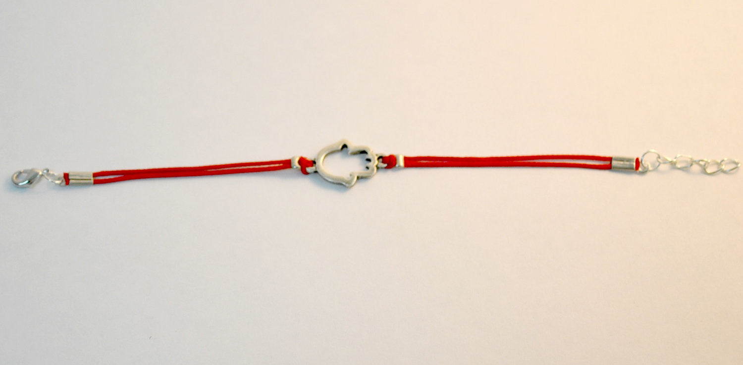 Red Kabbalah Hamsa bracelet, women's jewelry - shani-adi-jewerly