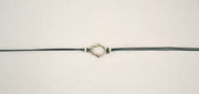 Wrapped hamsa bracelet, blue cord - shani-adi-jewerly