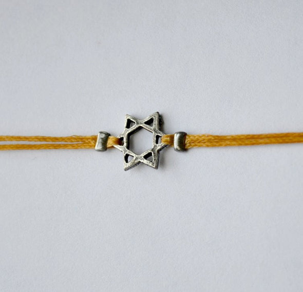 Silver Star of David men's bracelet - shani-adi-jewerly