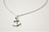 Women's silver anchor chain necklace - shani-adi-jewerly