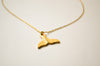 Cain Whale tail gold necklace - shani-adi-jewerly