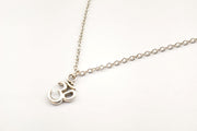 Silver chain Om necklace for men - shani-adi-jewerly