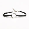 Karma bracelet, black cord - shani-adi-jewerly