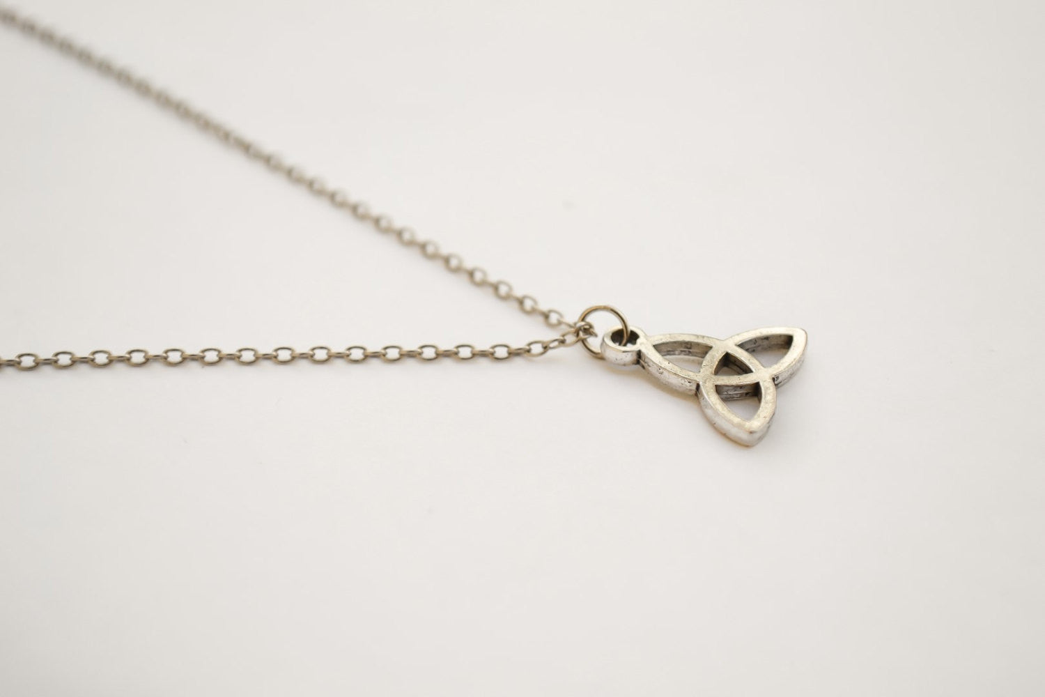 Stainless steel chain Trinity necklace for men, gift for man - shani-adi-jewerly