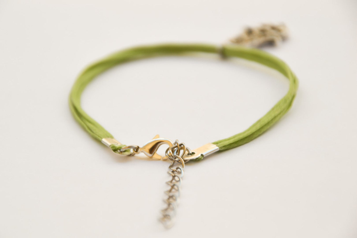 Green cord Hamsa Bracelet - shani-adi-jewerly