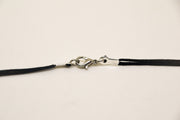 Alligator tooth necklace for men black cord, men's necklaces - shani-adi-jewerly