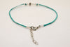 Cross anklet, turquoise cord - shani-adi-jewerly