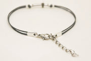 Women bracelet with silver cross charm - shani-adi-jewerly