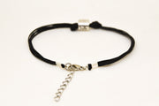 Zodiac signs bracelet, Capricorn sign, black cord - shani-adi-jewerly