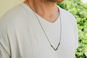 Bronze bars necklace for men - shani-adi-jewerly