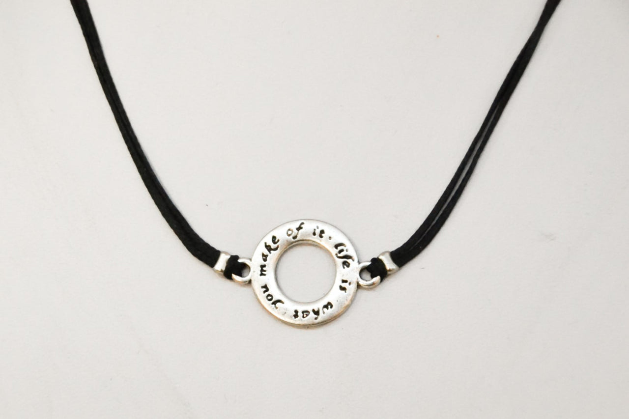Life is what you make of it necklace for men - shani-adi-jewerly