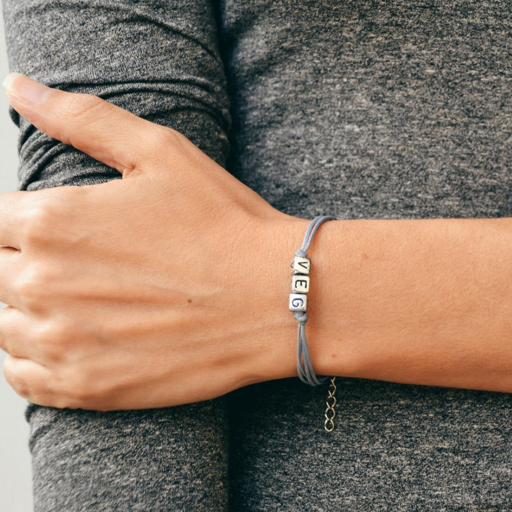 Women bracelet with VEG letters - shani-adi-jewerly