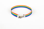 Pride bracelet, rainbow flag strap bracelet, LGBT gift - shani-adi-jewerly