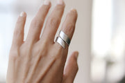 silver wrapped ring for women - shani and Adi Jewelry