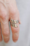 silver wrapped ring for men - shani and Adi Jewelry
