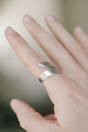 silver wrapped ring for men - shani and Adi Jewelry