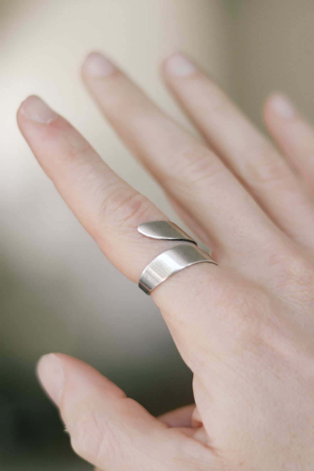 silver wrapped ring for men - shani and Adi Jewelry