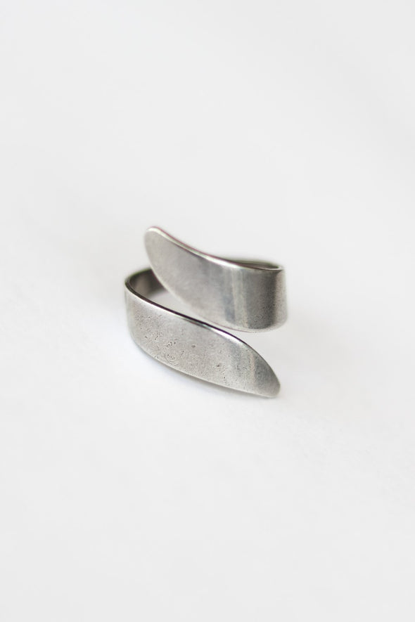 silver wrapped ring for men - shani and Adi Jewelry