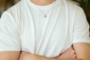 Chai necklace for men, stainless steel chain, Hai - shani-adi-jewerly