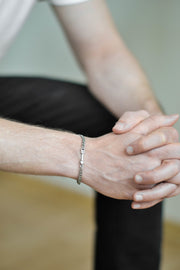 Silver arrow chain bracelet for men - shani-adi-jewerly