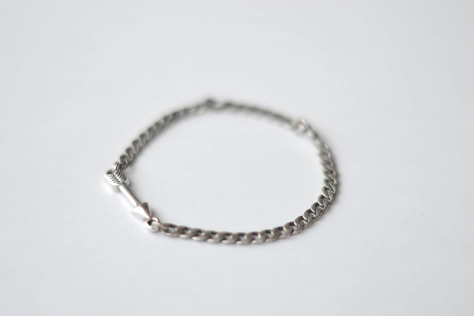 Silver arrow chain bracelet for men - shani-adi-jewerly