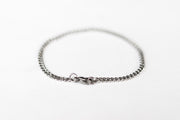 Silver links chain bracelet for men, stainless steel, jewelry for him - shani-adi-jewerly