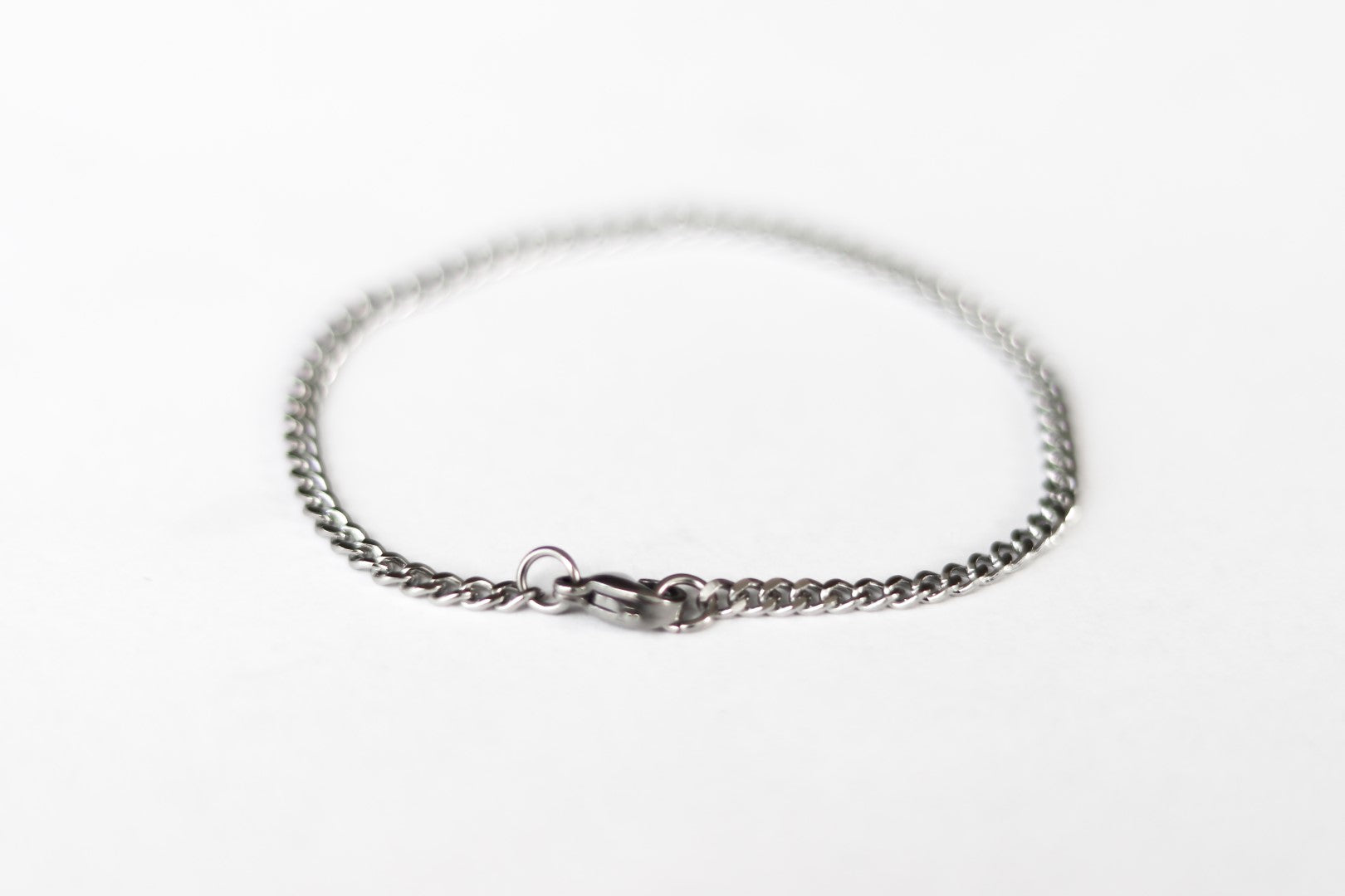 Silver links chain bracelet for men, stainless steel, jewelry for him - shani-adi-jewerly
