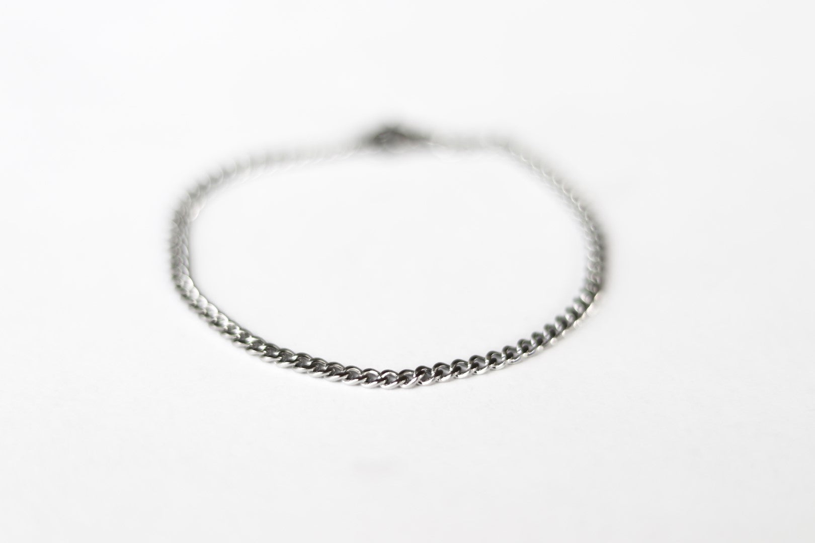 Silver links chain bracelet for men, stainless steel, jewelry for him - shani-adi-jewerly