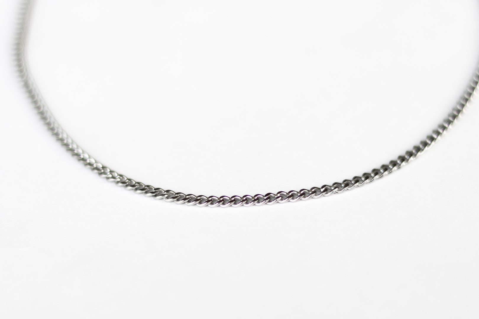 Silver link chain necklace for men - shani-adi-jewerly