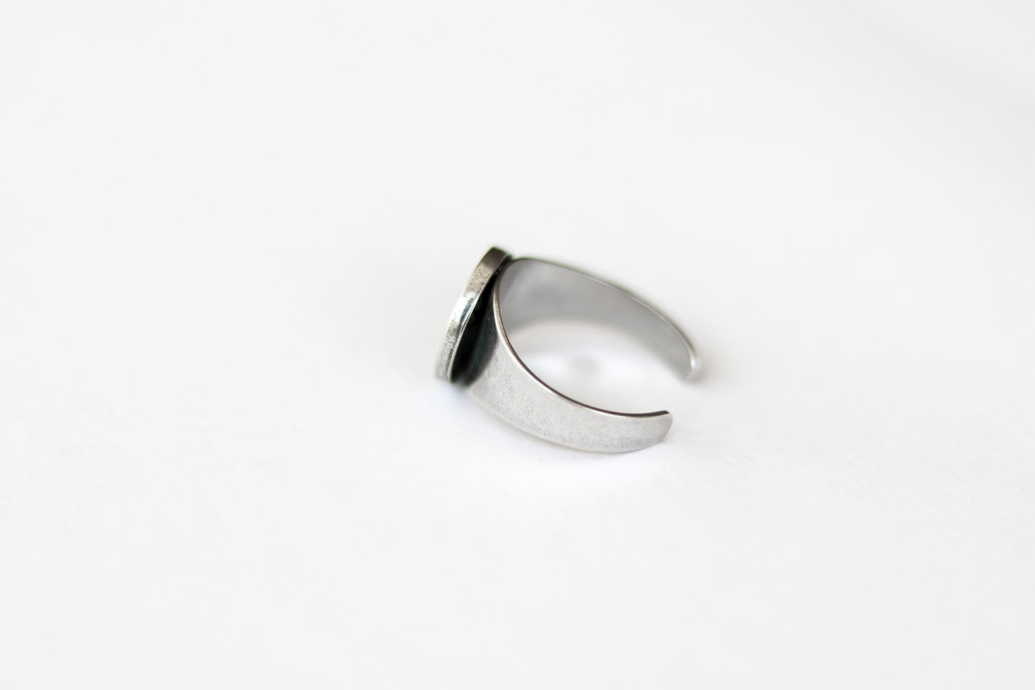 Silver evil eye coin ring for women - shani and Adi Jewelry