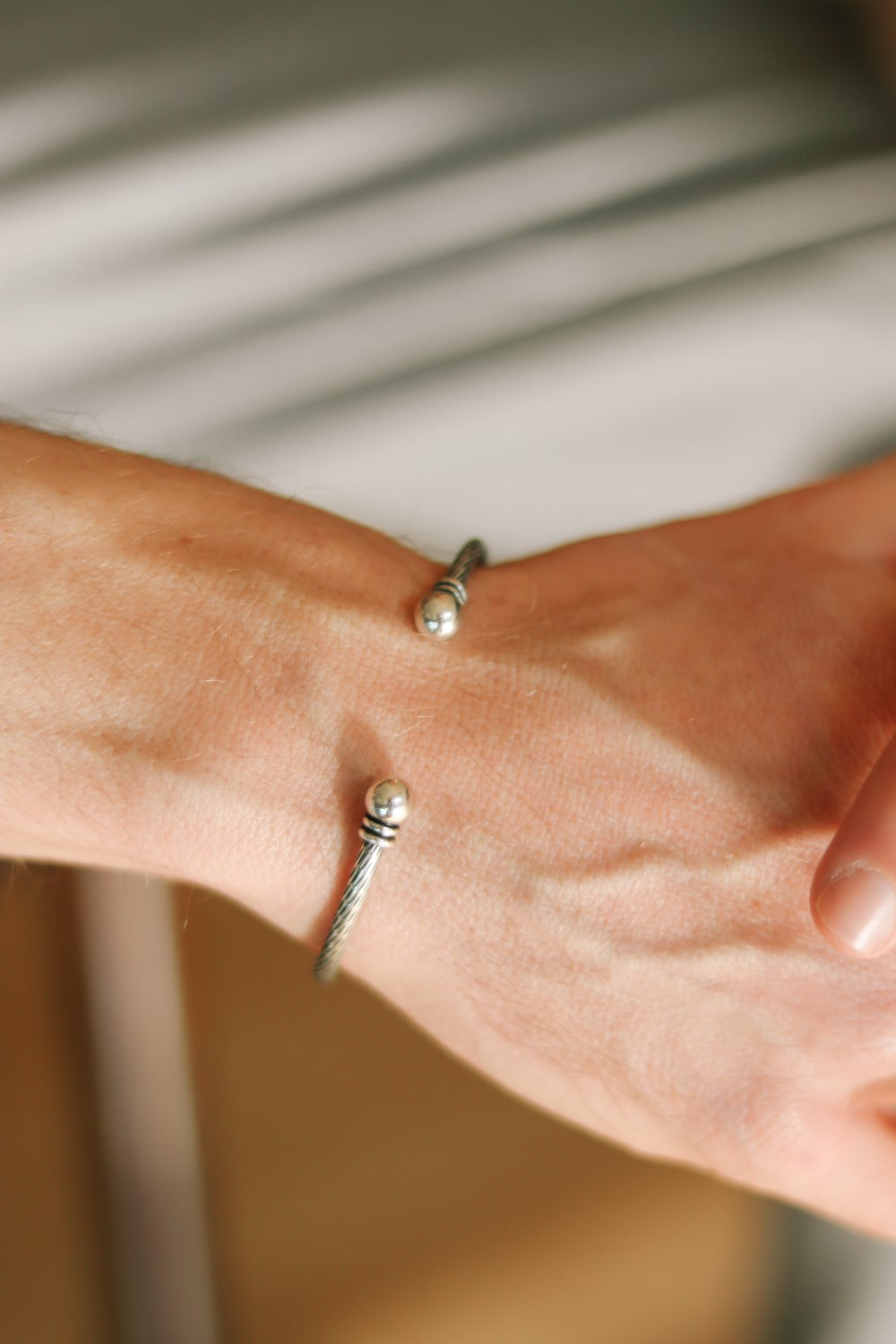 silver plated cuff bracelet for men