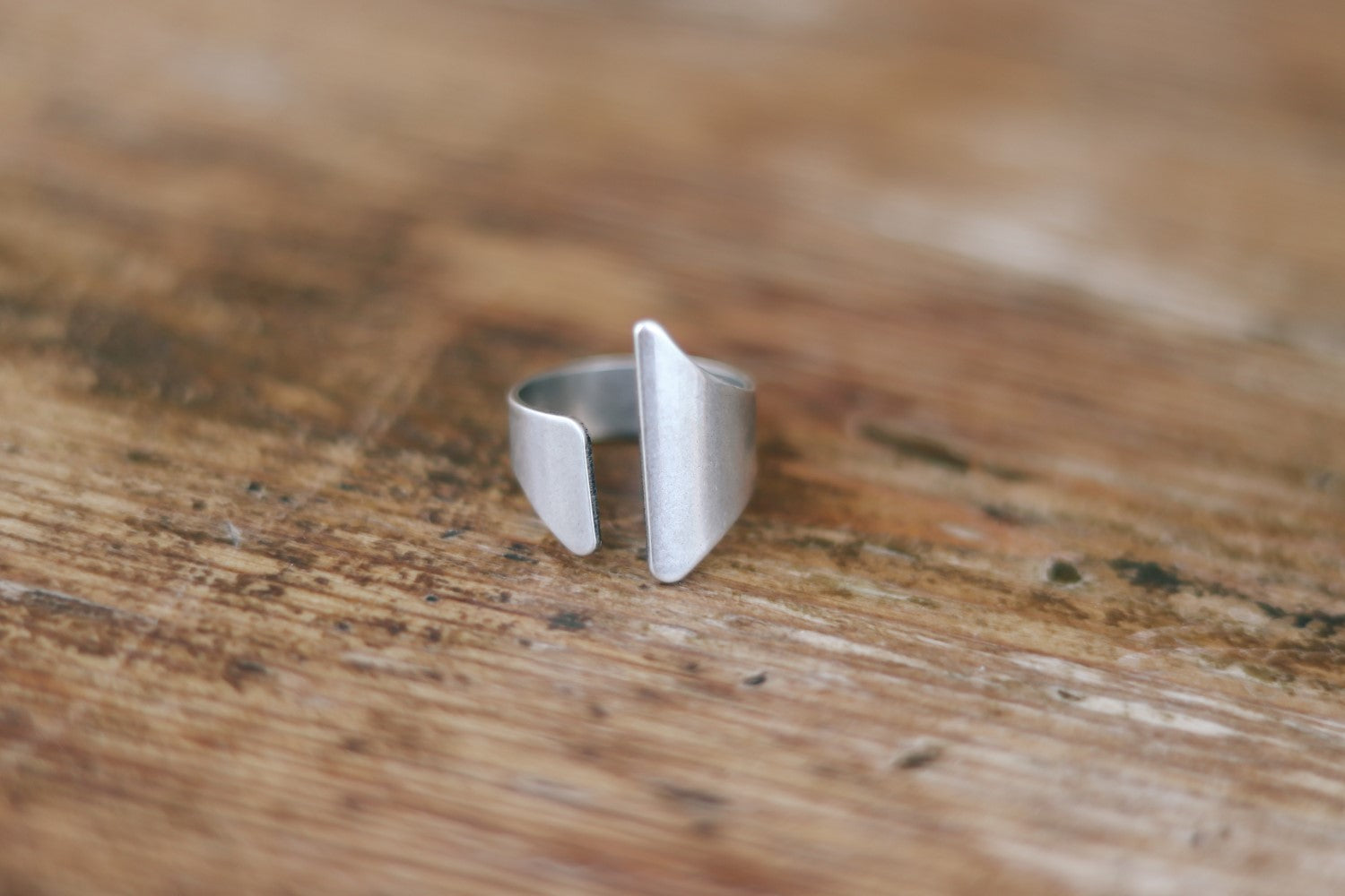 Silver front open ring for women - shani and Adi Jewelry
