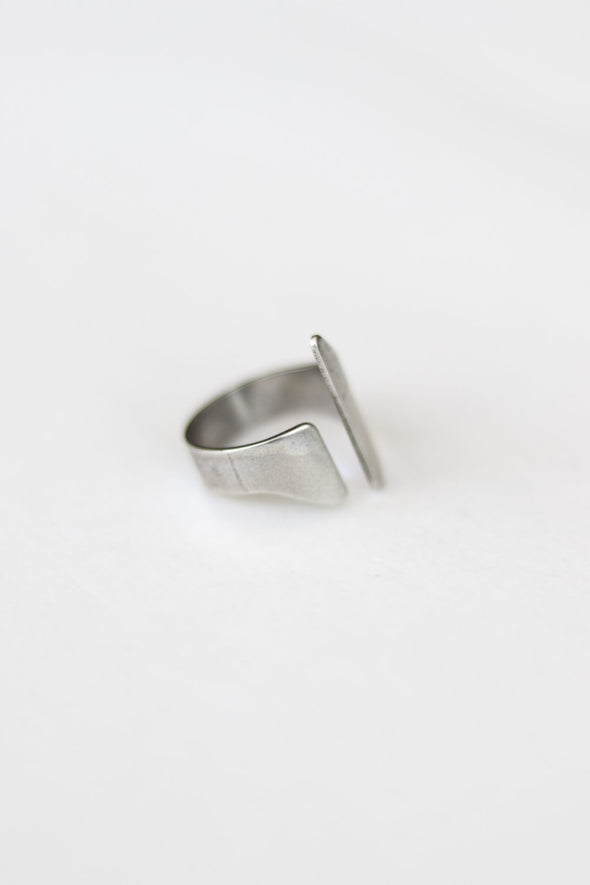 Silver front open ring for women - shani and Adi Jewelry