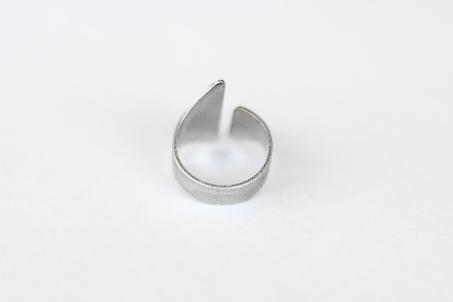 Silver front open ring for women - shani and Adi Jewelry