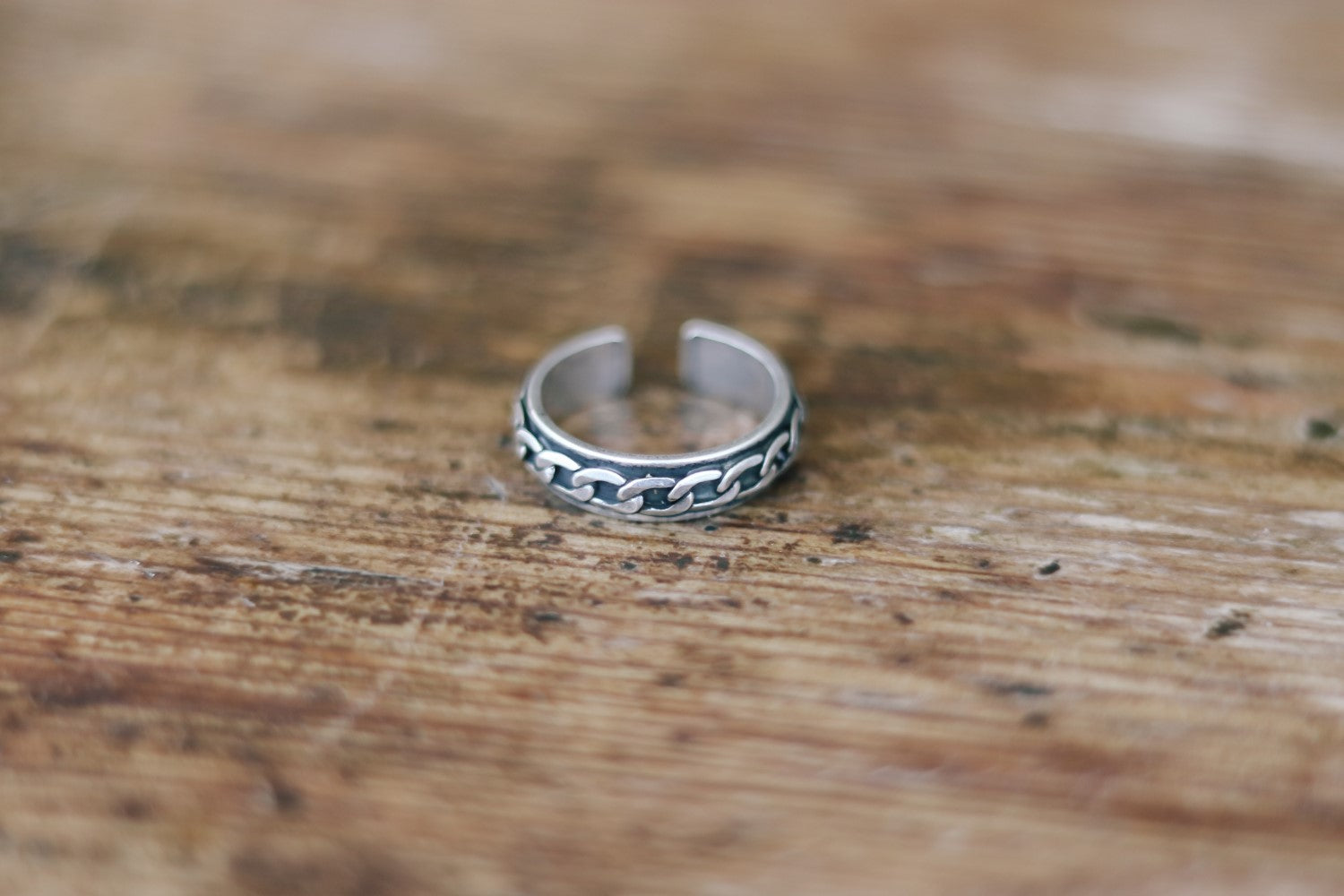 silver chain ring for women - shani and Adi Jewelry