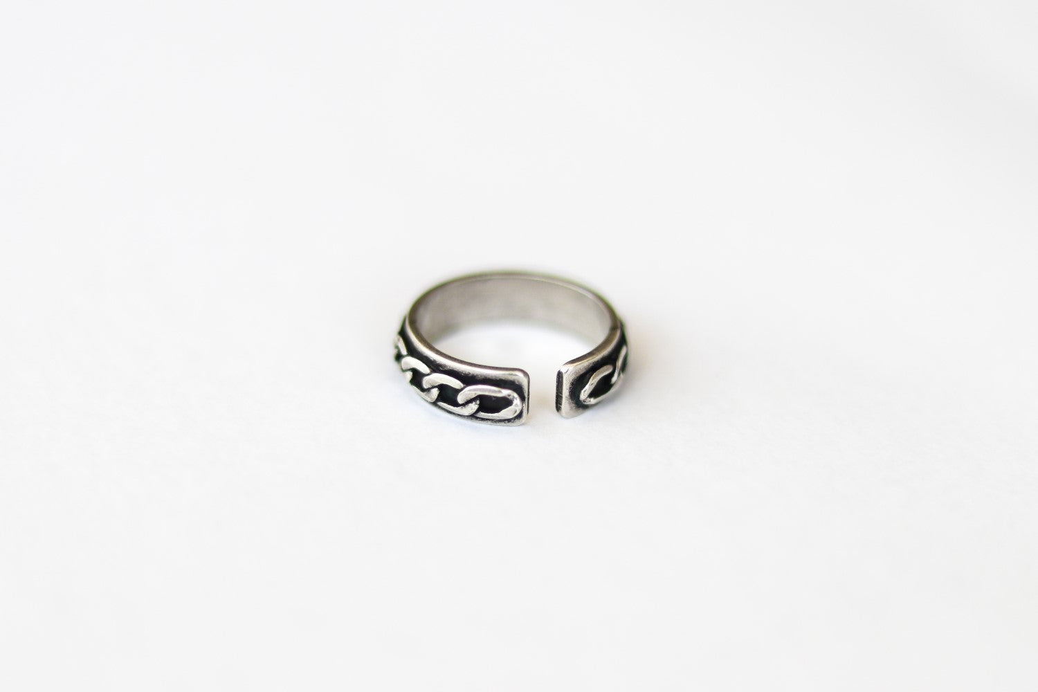 silver chain ring for women - shani and Adi Jewelry