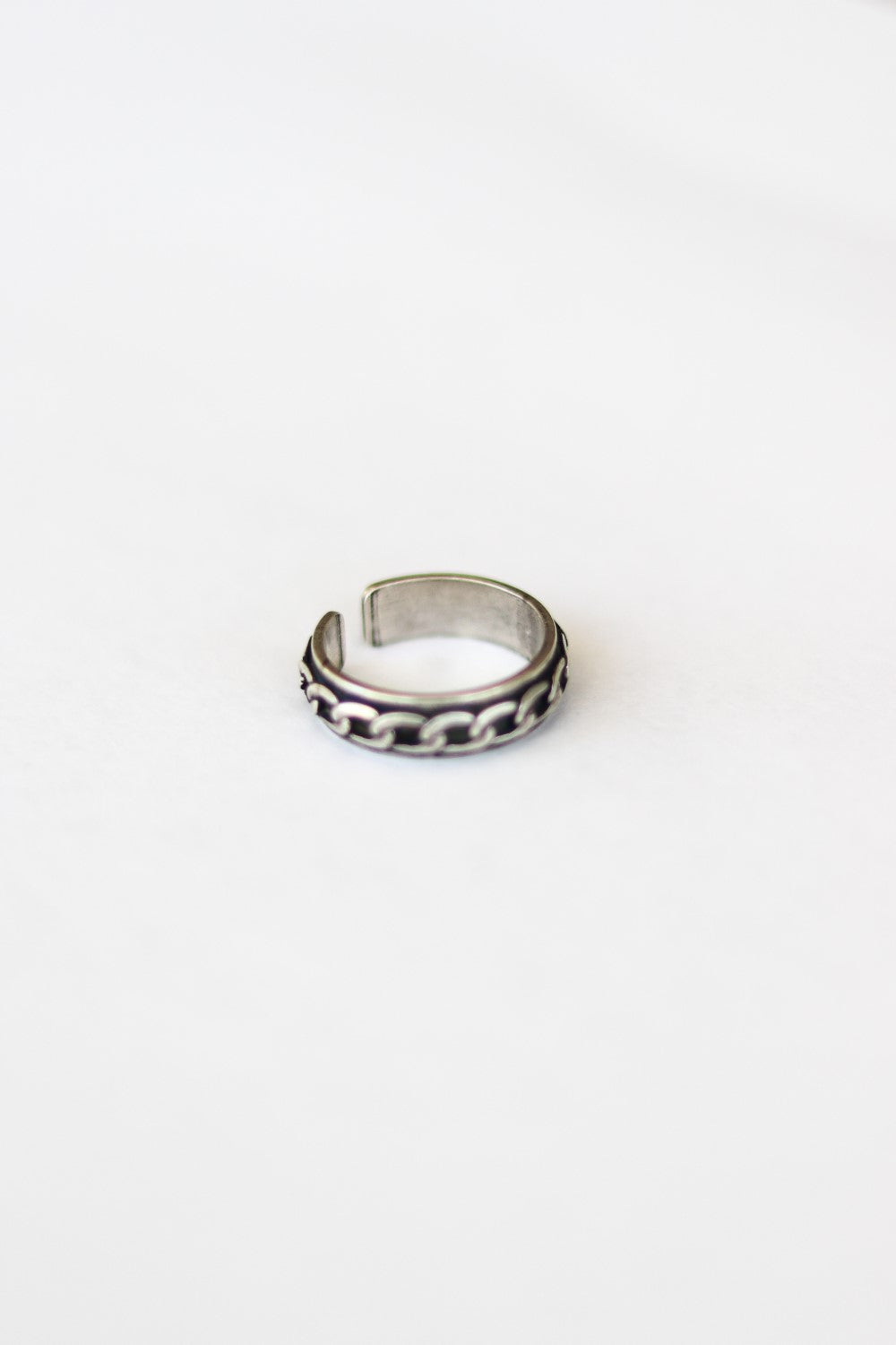 silver chain ring for women - shani and Adi Jewelry