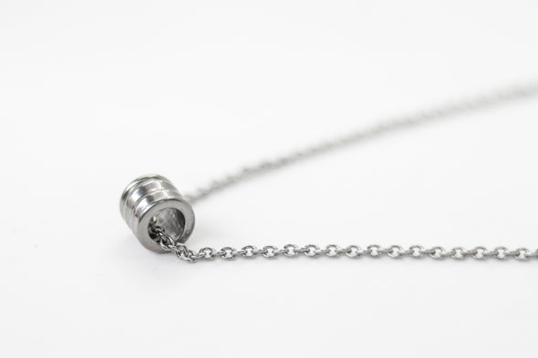 Silver bead chain necklace for men, waterproof jewelry for him, gift wrapped