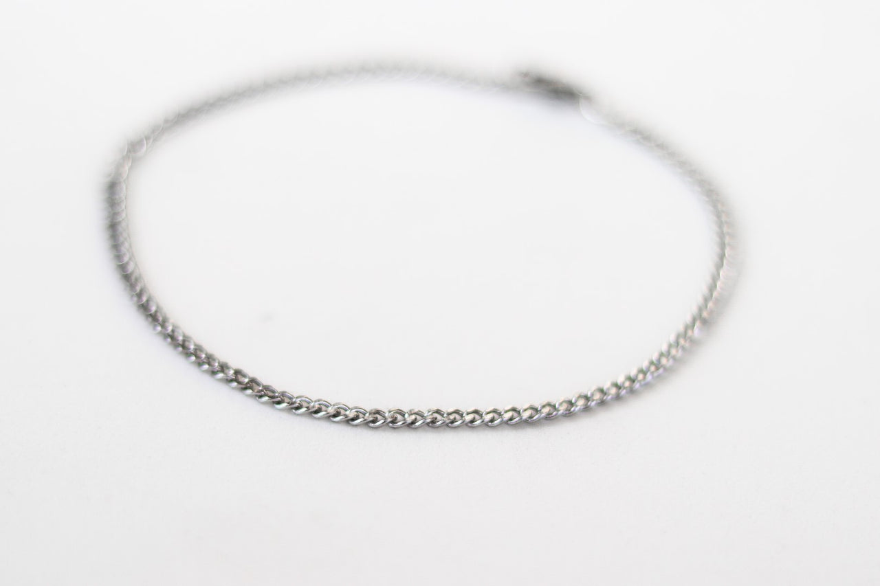 Waterproof chain anklet for men, minimalist mens ankle bracelet