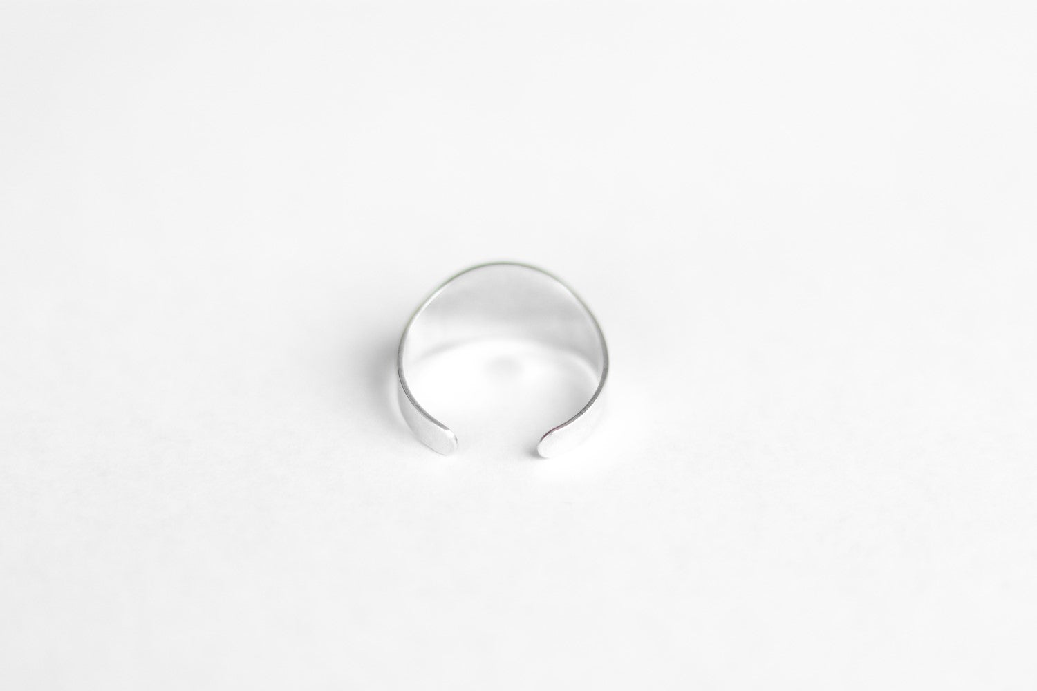 silver flat ring for women - shani and Adi Jewelry