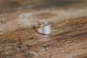 silver flat ring for women - shani and Adi Jewelry
