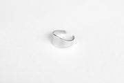 silver flat ring for women - shani and Adi Jewelry